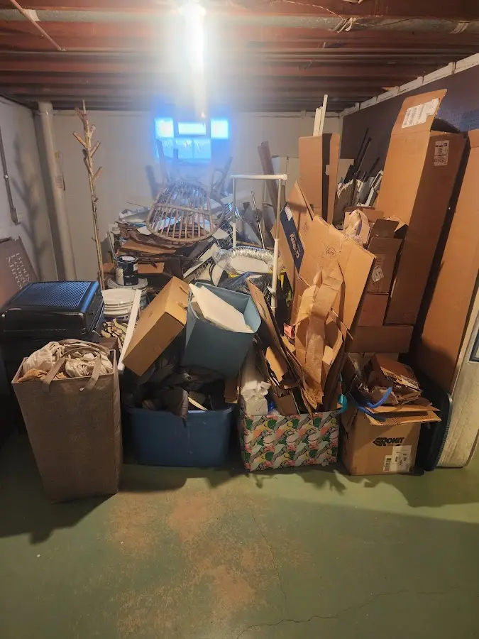 Roll-off dumpster container at job site for Construction Dumpster Rental in Taneytown